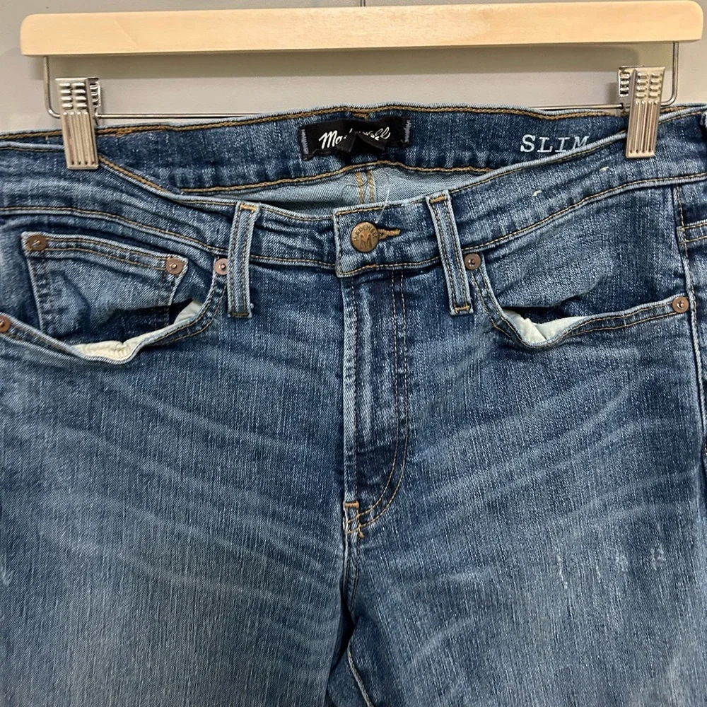 Madewell Men’s  slim jeans in light fade Size 32 EUC J0527 - Picture 5 of 9